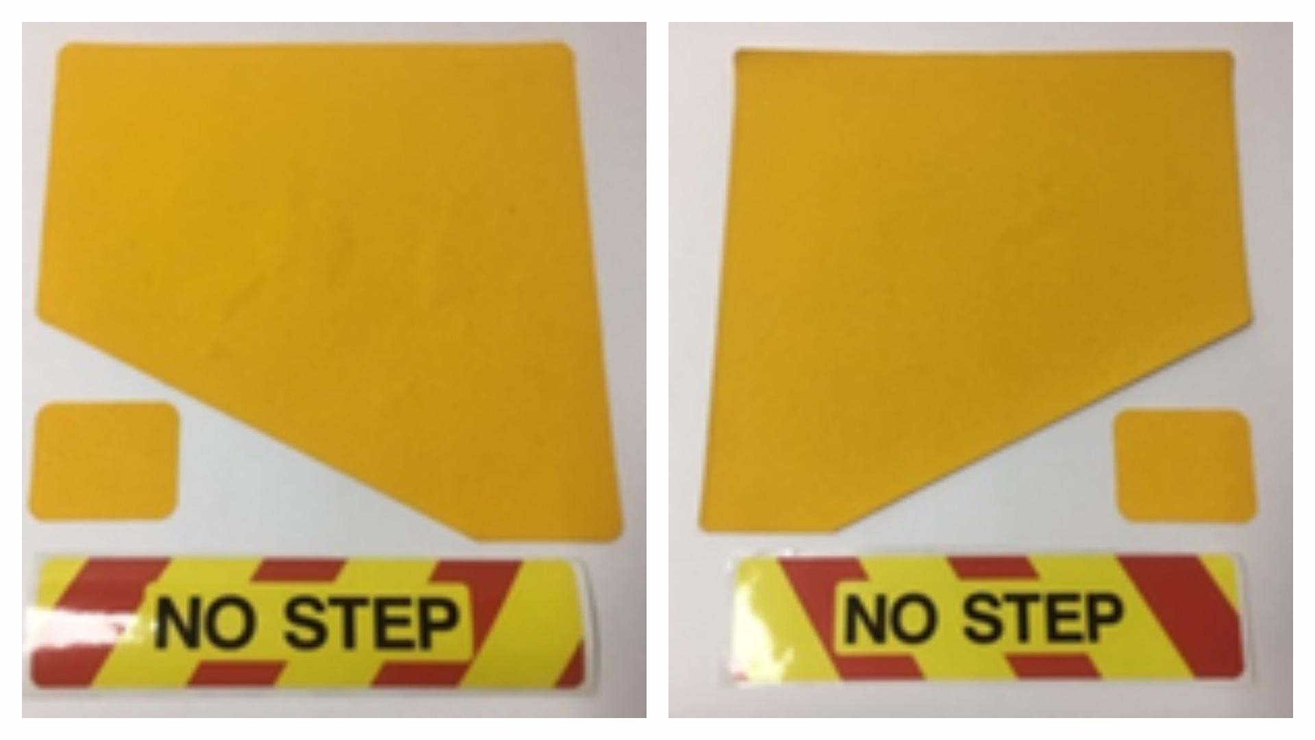"No Step" Platform Grip Tape Kit Yellow